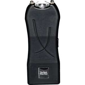 Runt 80,000,000V Rechargeable Stun Gun with 100-Lumen Flashlight, Wrist Strap Disable Pin, and Nylon Holster