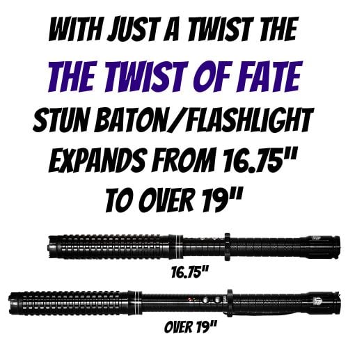 Twist of Fate – Extendable Stun Baton with Flashlight - Image 4