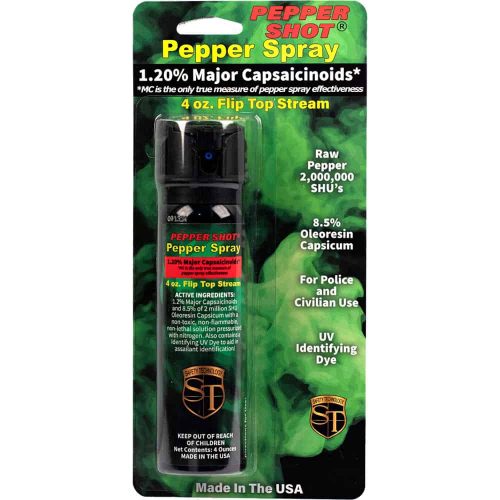 Pepper Shot 1.2% MC 4 oz Pepper Spray - Image 8