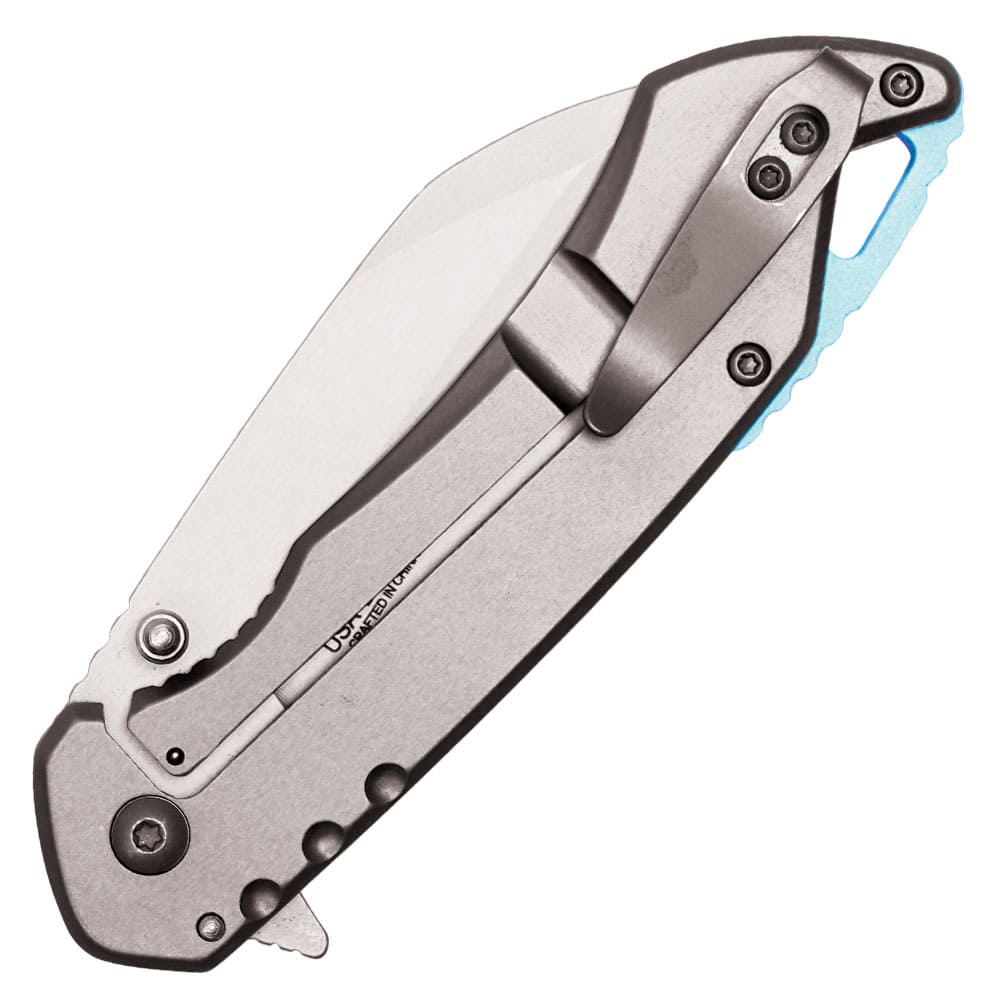 Assisted Open Folding Pocket Knife, Handle w/ Accents - Image 8