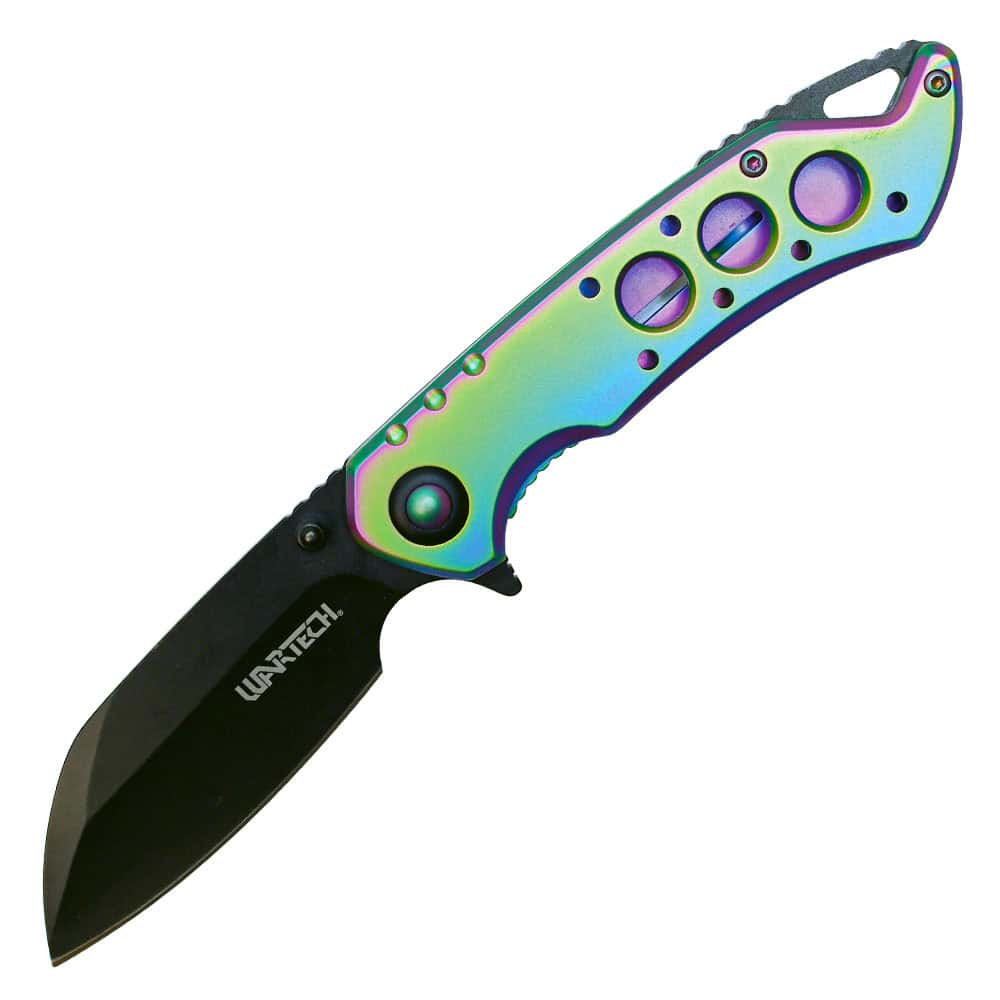 Assisted Open Folding Pocket Knife, Handle w/ Accents - Image 9